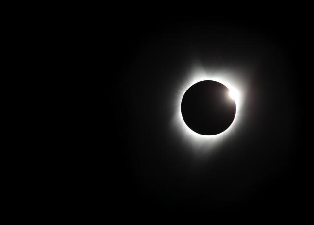 Photo of solar eclipse