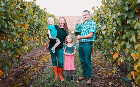 Bellingar Family at the vineyard
