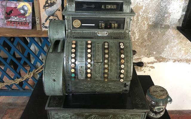 An old cash register in Cuba