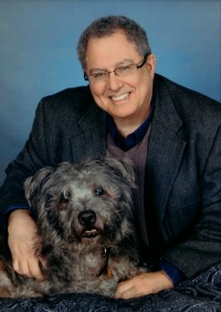 Dr. Robert Strongin and his dog. 