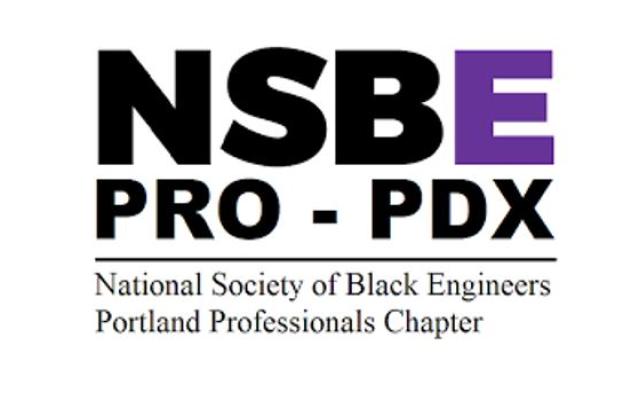 text: NSBE PRO-PDX, National Society of Black Engineers Portland Professionals Chapter