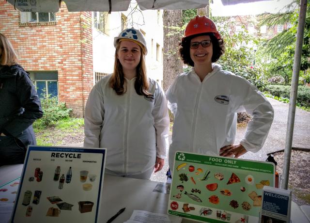 Karissa and Christa Tabling at Earth Day Event.