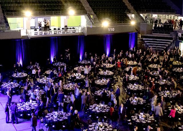 Viking Pavilion arena can host banquets for hundreds of attendees