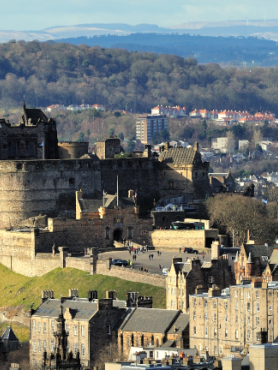 View of Edinburgh castle