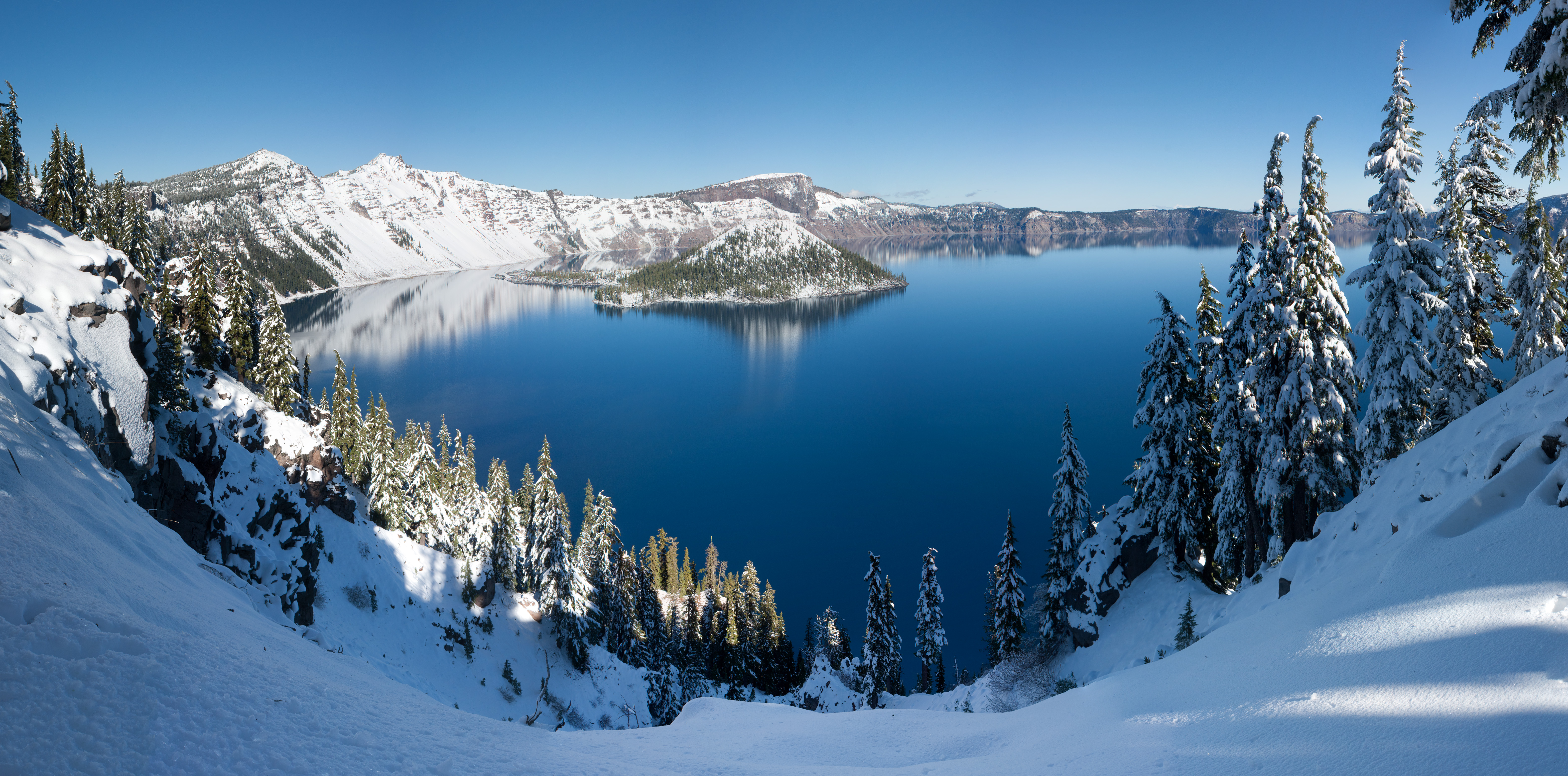 "Crater Lake Winter" by WolfmanSF
