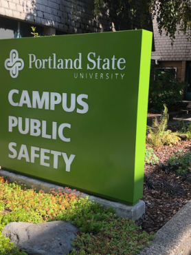 campus public safety sign