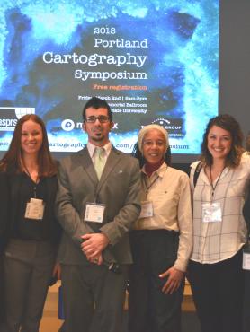 Student organizers of PSU's Cartography Symposium 2018.