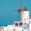 Windmill on an island in Greece
