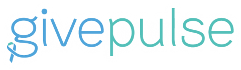 Logo for GivePulse features the name "GivePulse" in blue and teal color