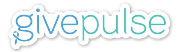 Logo for GivePulse features the name "GivePulse" in blue and teal color