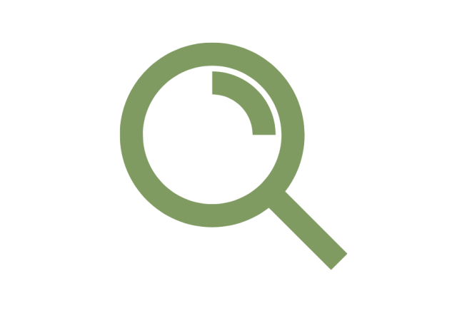 image of green magnifying glass