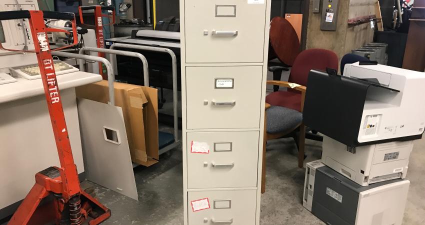 4-drawer vertical file cabinet, beige