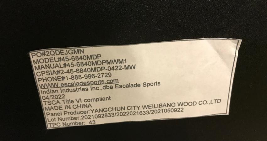manufacturer info
