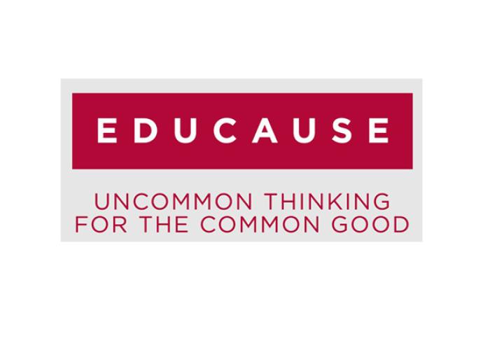 Educause logo with text stating "uncommon thinking for the common good"