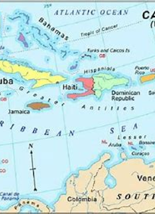 Map Image for BST 206 Caribbean Studies