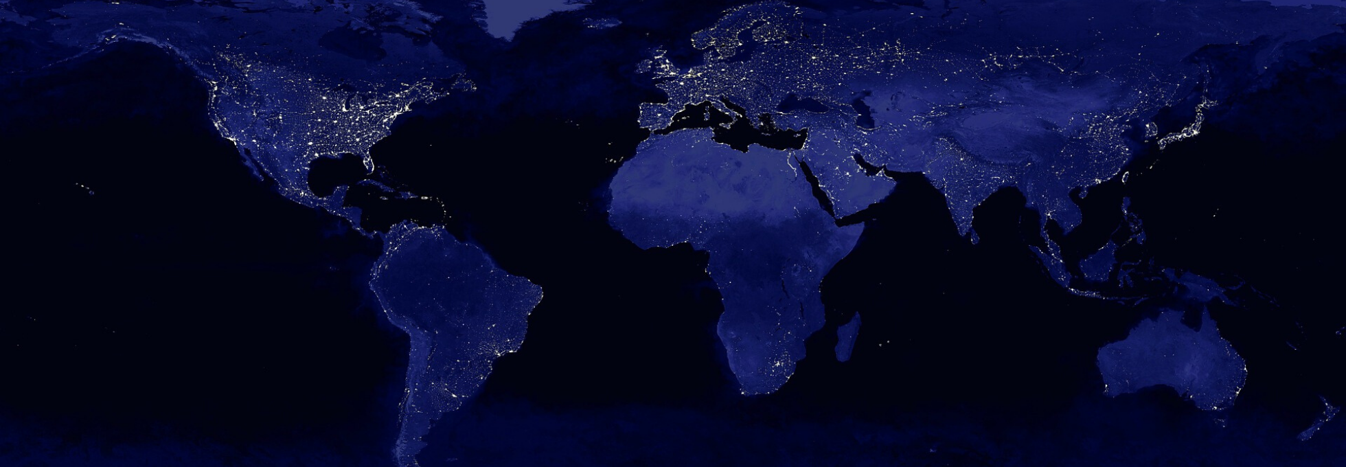 Lights on earth from outer space