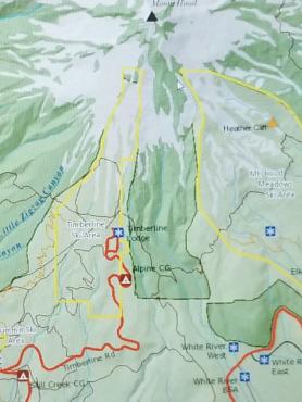 Interactive map of Mt Hood national Forest