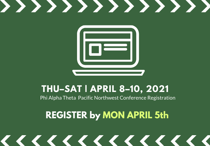 THU-SAT April 8-10, 2021 Register by MON April 5th