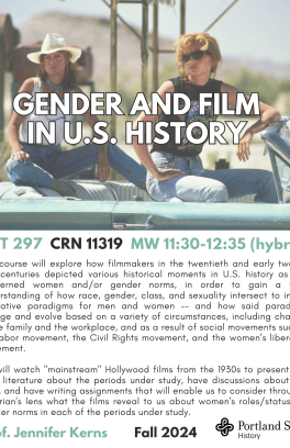 HST 297 Gender and Film in American History