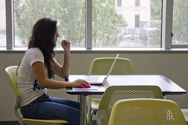 PSU online student getting tutoring online