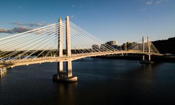 The Tilikum Crossing bridge in Portland